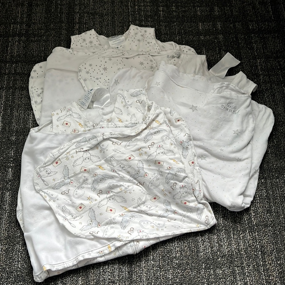 3 x Halo sleep suit 3-6month